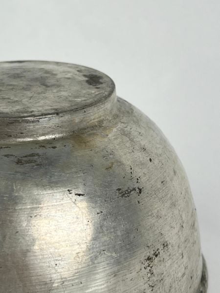 Antika Bakır Tas Ölçü Çap 17 Cm H 9 Cm