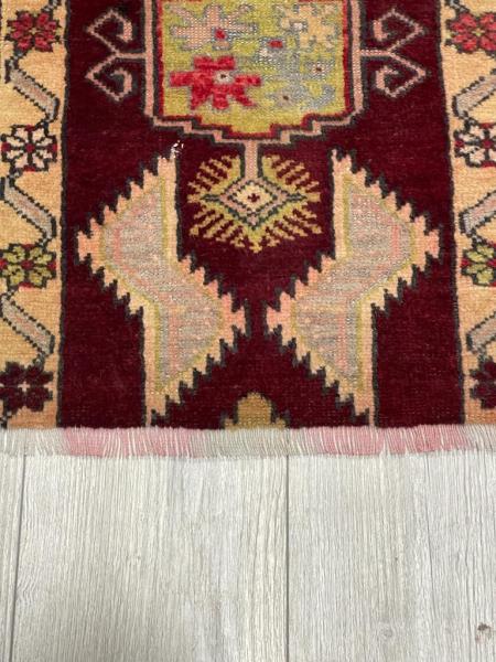 Vintage 65X45Cm El Dokuma Halı Aoa Ölçü 65X45Cm