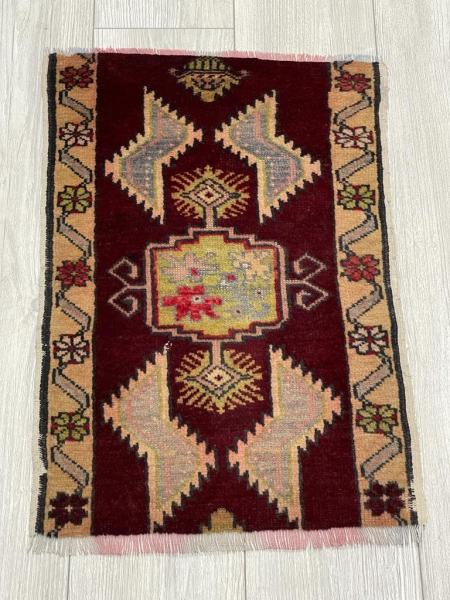 Vintage 65X45Cm El Dokuma Halı Aoa Ölçü 65X45Cm