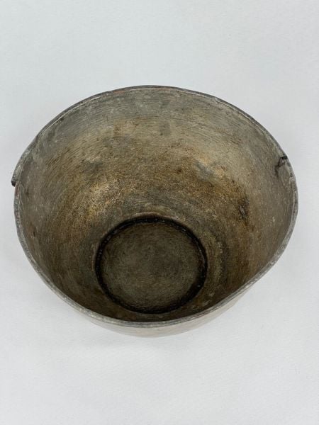 Antika Bakır Tas Ölçü Çap 18 Cm H 9 Cm
