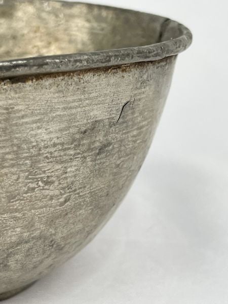 Antika Bakır Tas Ölçü Çap 18 Cm H 9 Cm