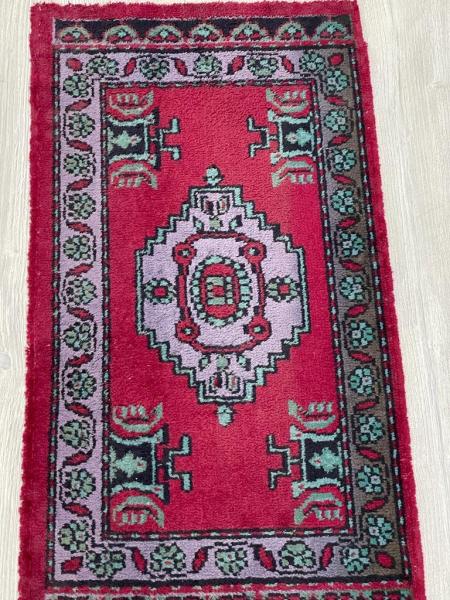 Vintage Yastik Boy Yün Halı 93X49 Cm Aoa Ölçü 93X49Cm