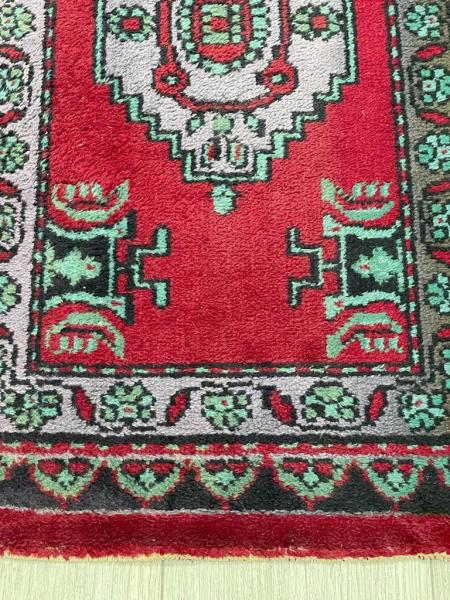 Vintage Yastik Boy Yün Halı 93X49 Cm Aoa Ölçü 93X49Cm