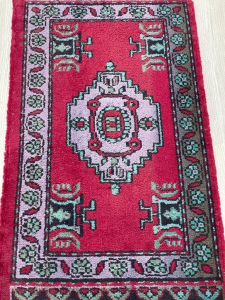 Vintage Yastik Boy Yün Halı 93X49 Cm Aoa Ölçü 93X49Cm