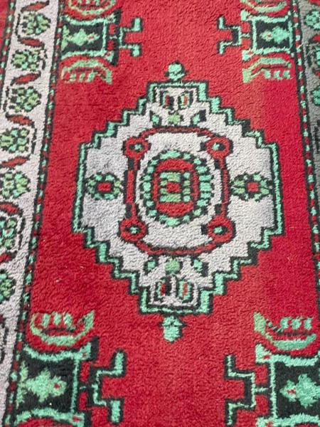 Vintage Yastik Boy Yün Halı 93X49 Cm Aoa Ölçü 93X49Cm