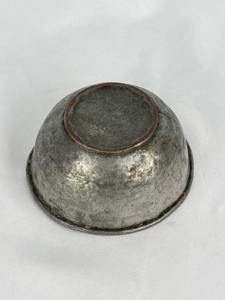 Antika Bakır Tas Ölçü Çap 13 Cm H 6 Cm