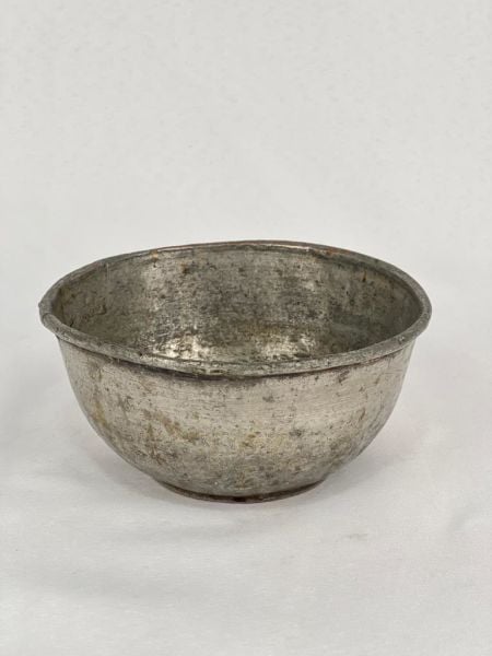 Antika Bakır Tas Ölçü Çap 13 Cm H 6 Cm