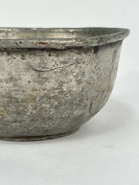 Antika Bakır Tas Ölçü Çap 13 Cm H 6 Cm
