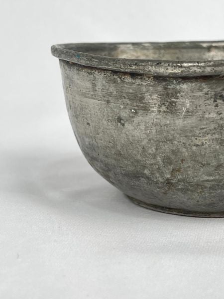 Antika Bakır Tas Ölçü Çap 13 Cm H 6 Cm