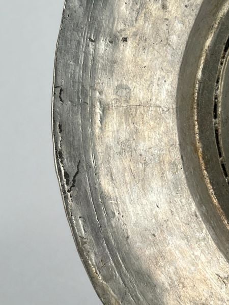 Antika Bakır Tabak Ölçü Çap 26,5 Cm H 3 Cm