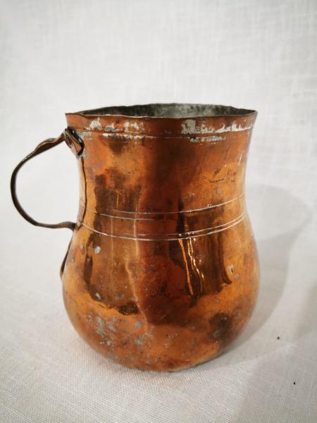 Bakır Maşrapa Aoa Ölçü 10X13Cm 11Cm Yüksekliği