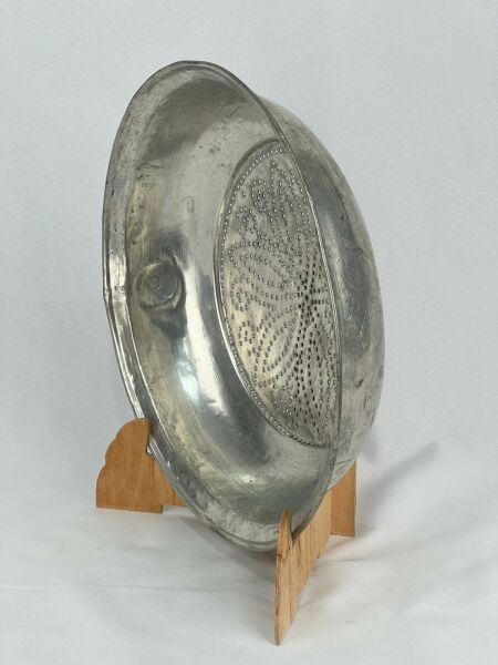Antika Bakır Süzgeç Ölçü Çap 33 Cm H 9 Cm
