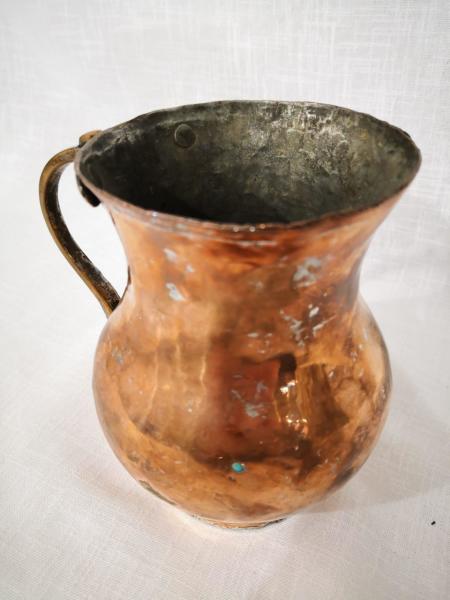Bakır Maşrapa Aoa Ölçü 11X15Cm 15Cm Yüksekliği