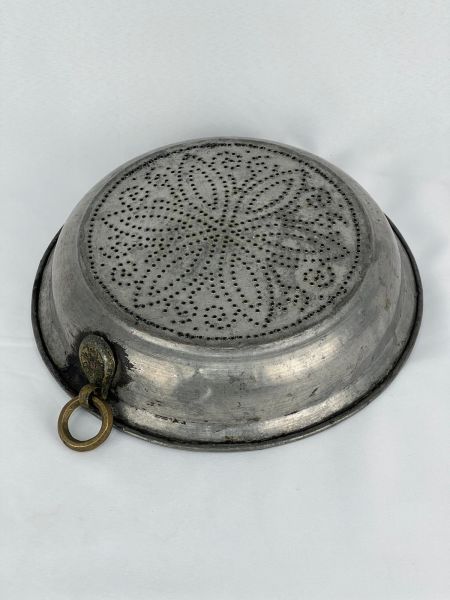 Antika Bakır Süzgeç Ölçü Çap 33 Cm H 8 Cm