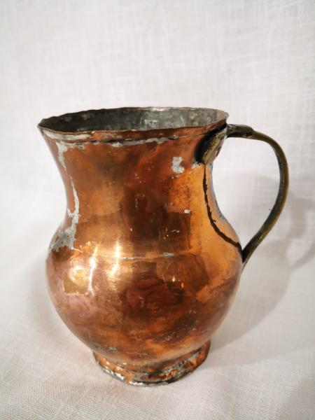 Bakır Maşrapa Aoa Ölçü 10X11Cm 13Cm Yüksekliği