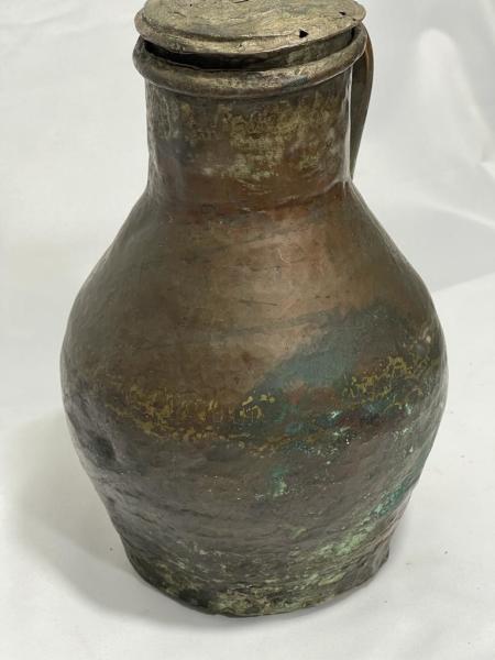1850 Li Yillara Ait El İşlemeli Bakır Güğüm Aoa Ölçü 35X24Cm