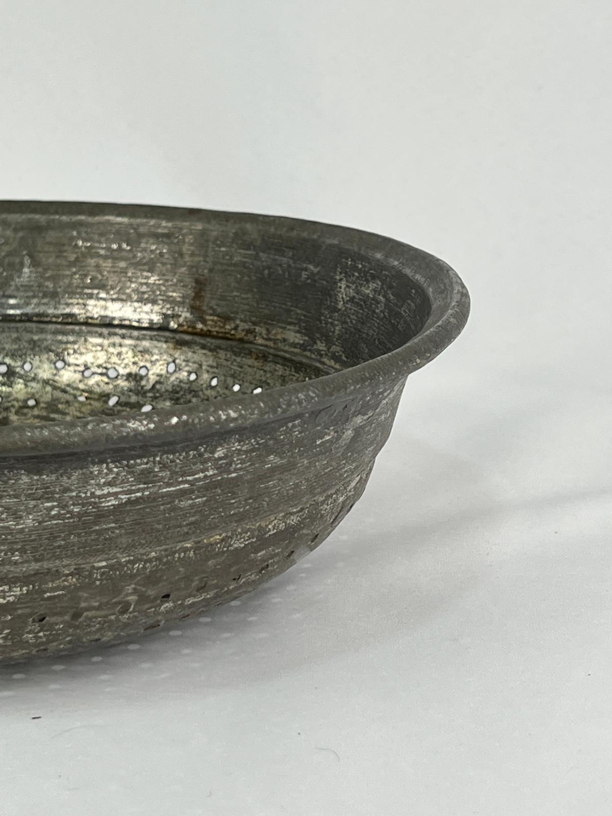 Antika Bakır Süzgeç Ölçü Çap 29 Cm H 8,5 Cm