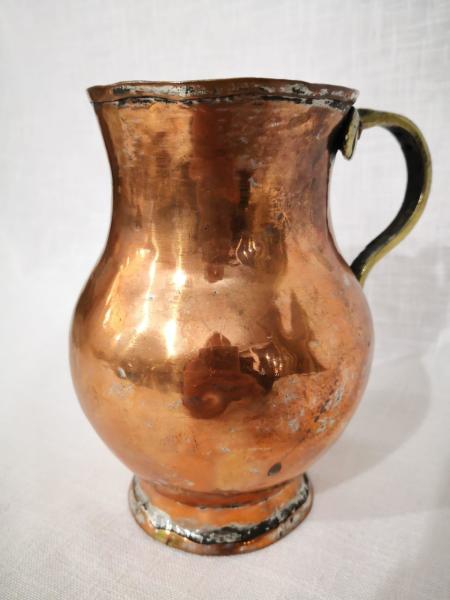 Bakır Maşrapa Aoa Ölçü 11X14Cm 16Cm Yüksekliği