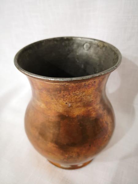 Bakır Maşrapa Aoa Ölçü 10X12Cm 14Cm Yüksekliği