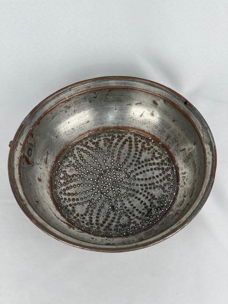 Antika Bakır Süzgeç Ölçü Çap 30,5 Cm H 8,5 Cm