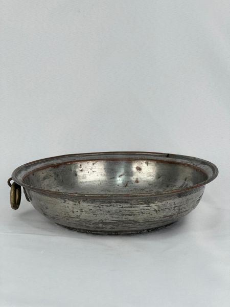 Antika Bakır Süzgeç Ölçü Çap 30,5 Cm H 8,5 Cm
