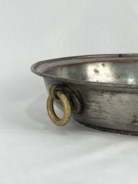 Antika Bakır Süzgeç Ölçü Çap 30,5 Cm H 8,5 Cm