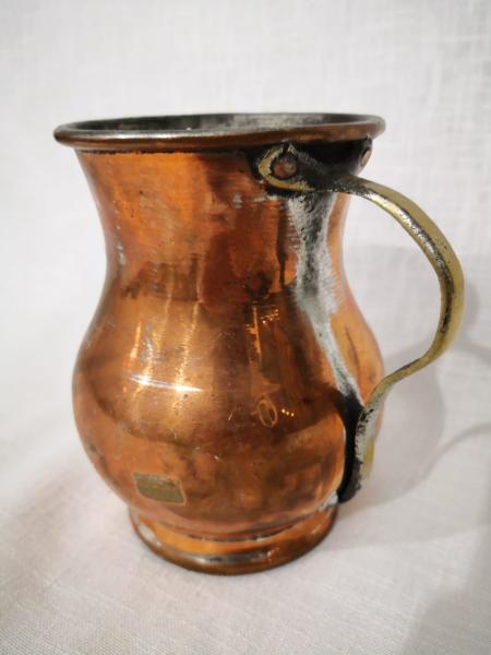 Bakır Maşrapa Aoa Ölçü 11X13 14Cm Yüksekliği
