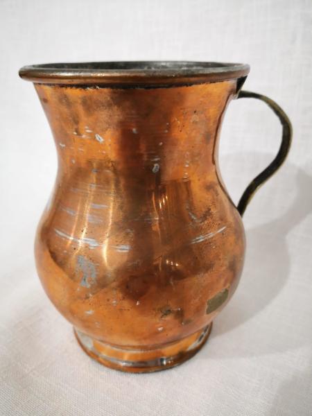 Bakır Maşrapa Aoa Ölçü 11X13 14Cm Yüksekliği