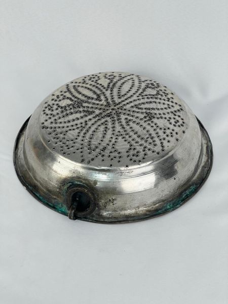 Antika Bakır Süzgeç Ölçü Çap 29 Cm H 8 Cm