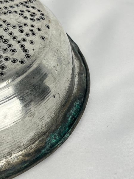 Antika Bakır Süzgeç Ölçü Çap 29 Cm H 8 Cm