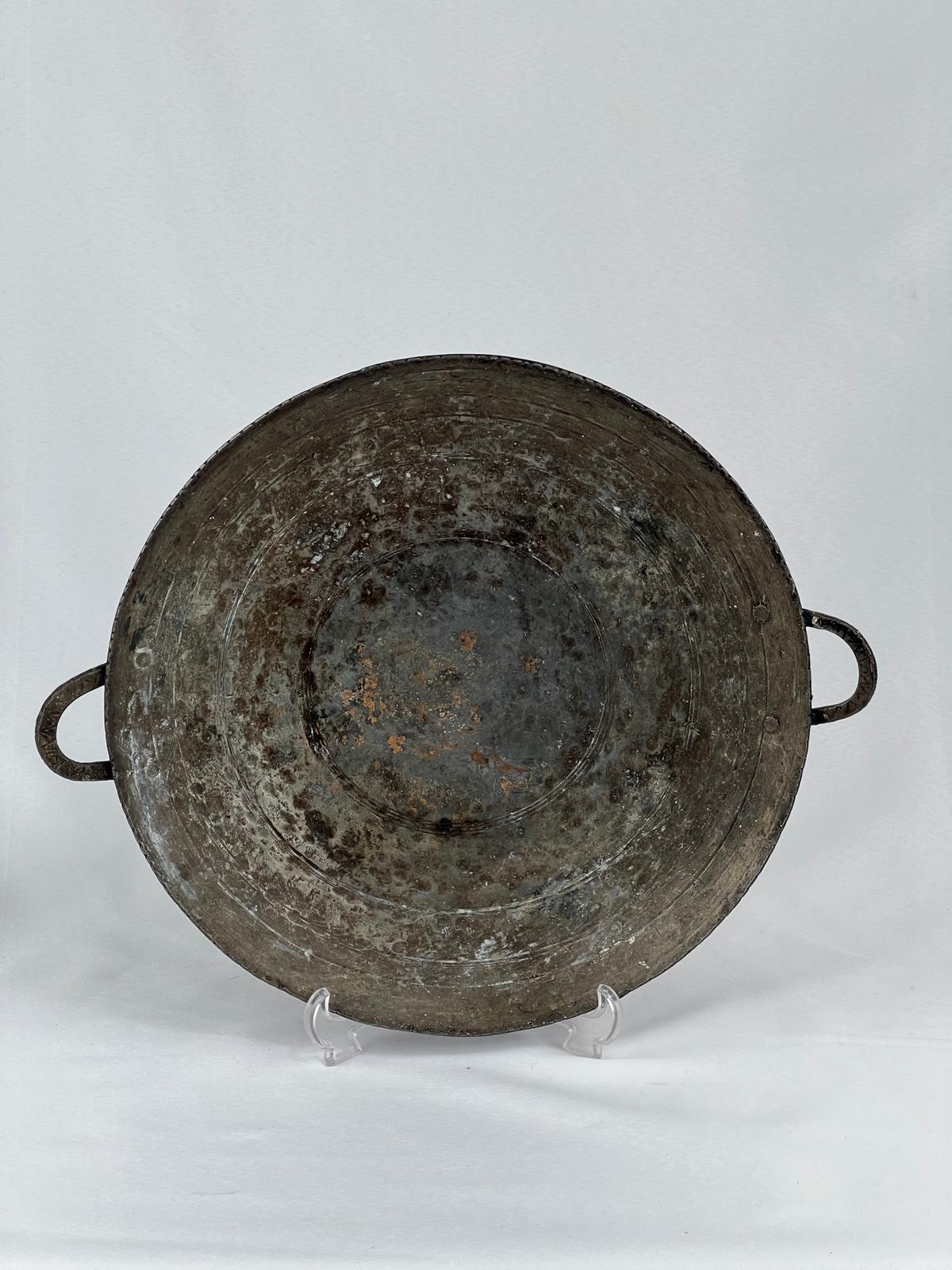 Antika Bakır Saç Kavurma Ölçü 40X34 Cm H 4 Cm