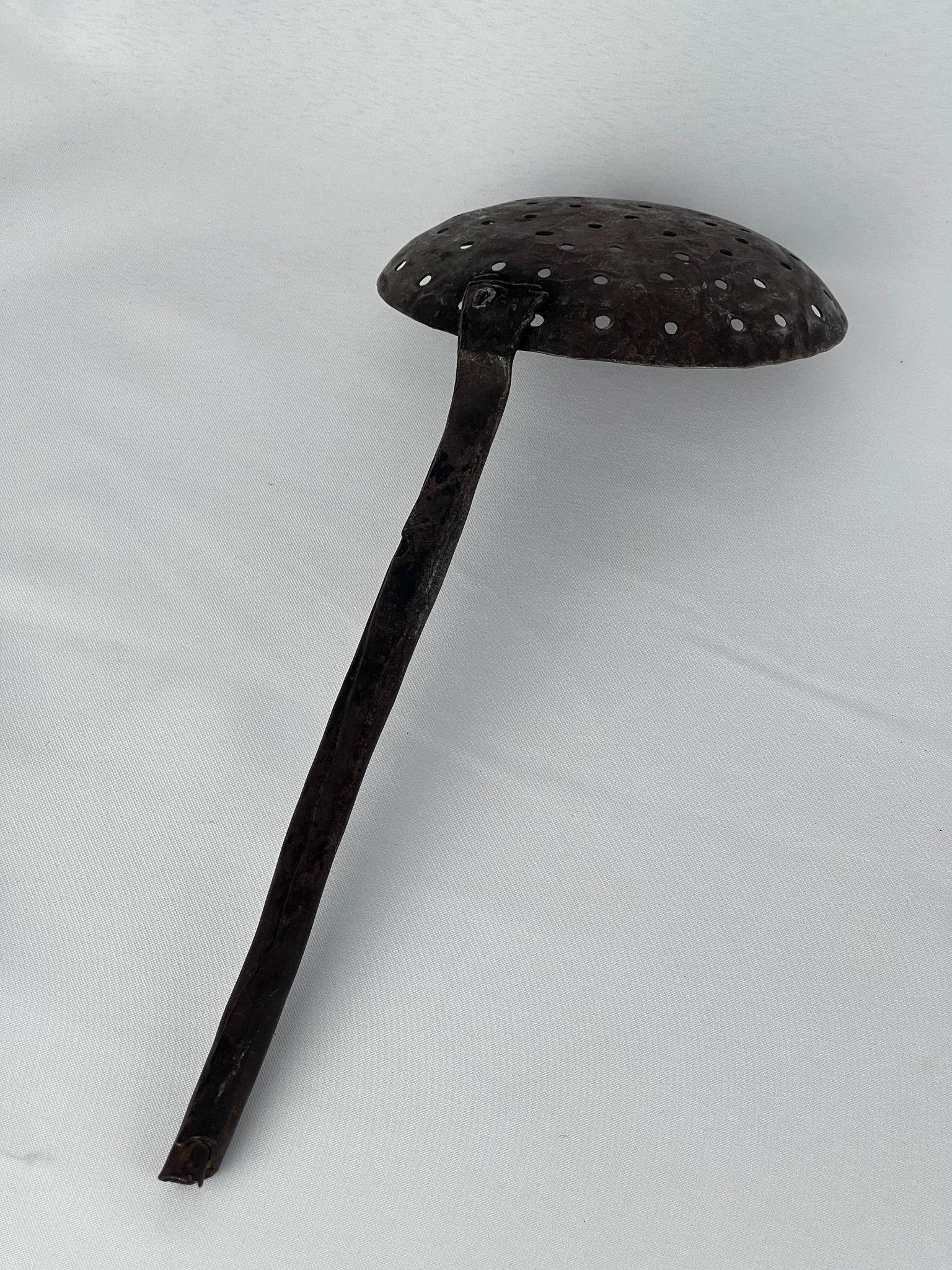 Antika Bakır Kevgir Ölçü 13X13 Sap Dahil 32 Cm