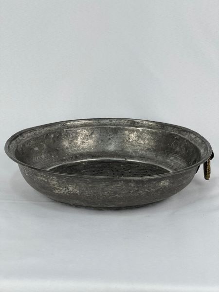 Antika Bakır Sahan Ölçü Çap 31 Cm H 7 Cm