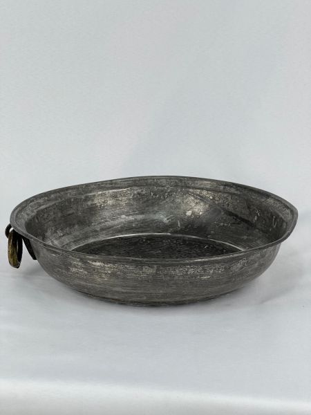 Antika Bakır Sahan Ölçü Çap 31 Cm H 7 Cm