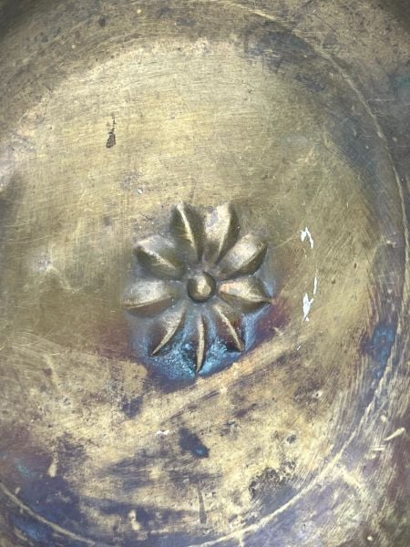 Antika Bakır Hamam Tasi Ölçü Çap 21 Cm H 5,5 Cm