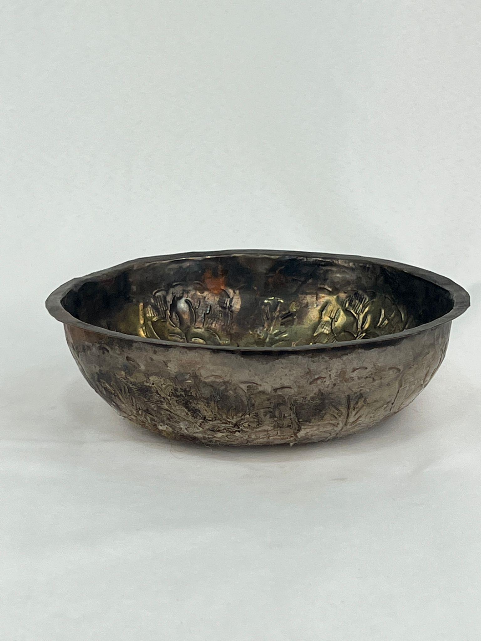 Antika Bakır Hamam Tasi Ölçü Çap 20 Cm H 6,5 Cm