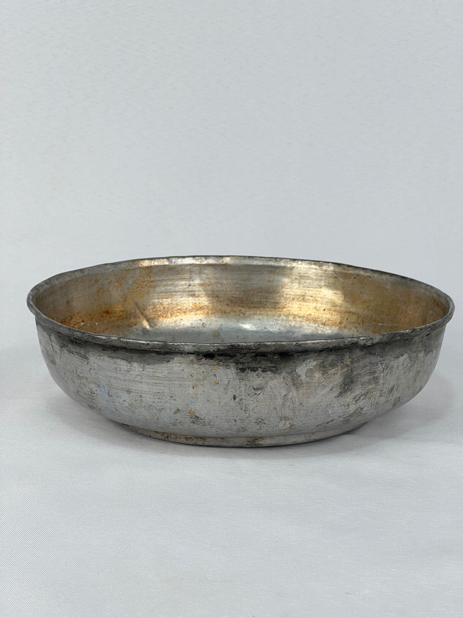 Antika Bakır Hamam Tasi Ölçü Çap 19 Cm H 5,5 Cm