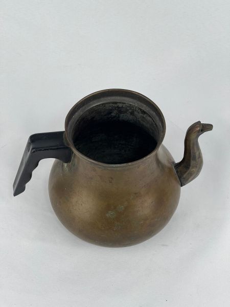 Antika Bakır Demlik Ölçü 20X15 Cm H 15 Cm