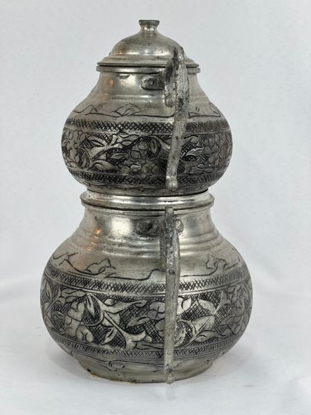 Antika Bakır Çaydanlik Ölçü 15X25 Cm H 27 Cm
