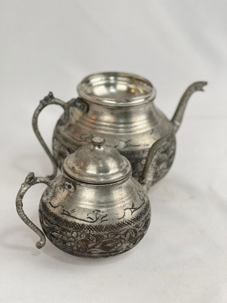Antika Bakır Çaydanlik Ölçü 15X25 Cm H 27 Cm
