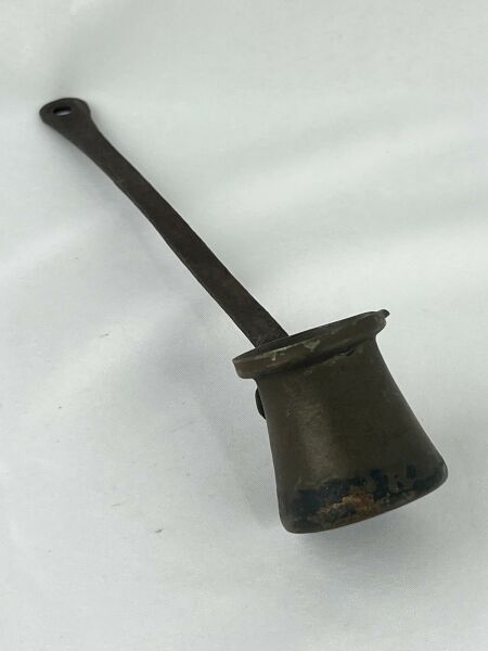 Antika Bakır Cezve Ölçü Çap 5 Cm H 5 Cm Sap 19,5 Cm