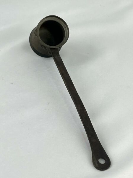 Antika Bakır Cezve Ölçü Çap 5 Cm H 5 Cm Sap 19,5 Cm