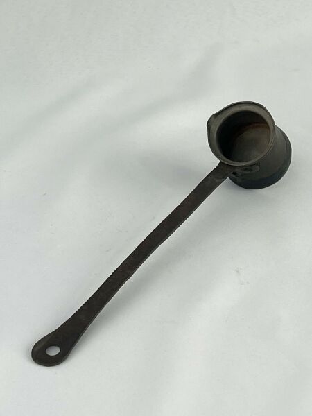 Antika Bakır Cezve Ölçü Çap 5 Cm H 5 Cm Sap 19,5 Cm