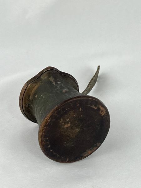 Antika Bakır Cezve Ölçü Çap 6,5 Cm H 6,5 Cm Sap 10,5 Cm