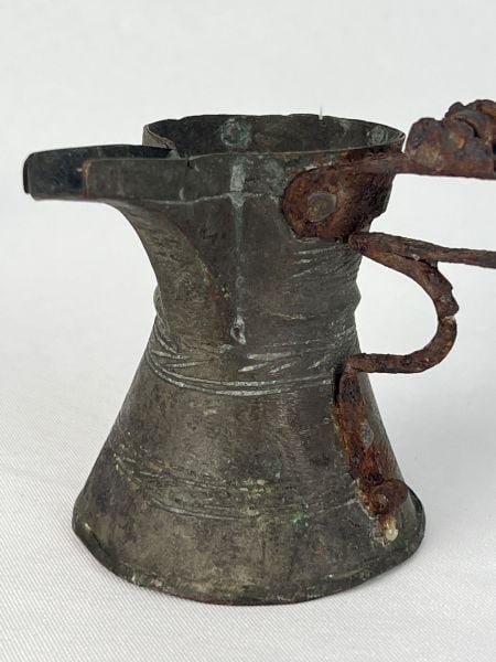 Antika Bakır Cezve Ölçü 14X9 Cm H 8 Cm
