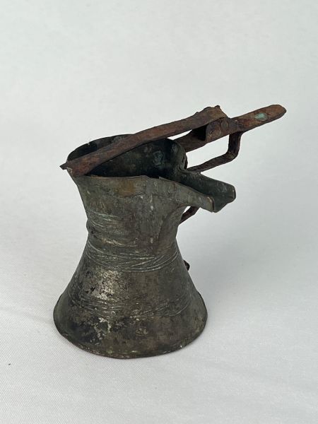 Antika Bakır Cezve Ölçü 14X9 Cm H 8 Cm