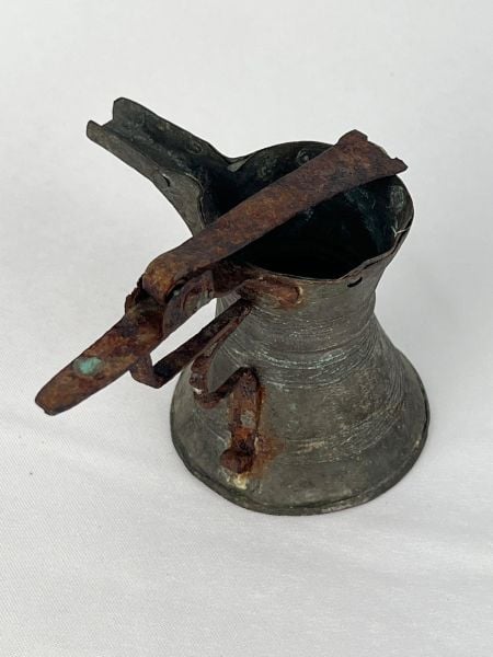 Antika Bakır Cezve Ölçü 14X9 Cm H 8 Cm