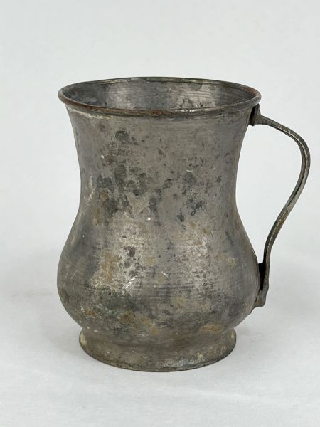 Antika Bakır Maşrapa Ölçü 9X12 Cm H 14 Cm