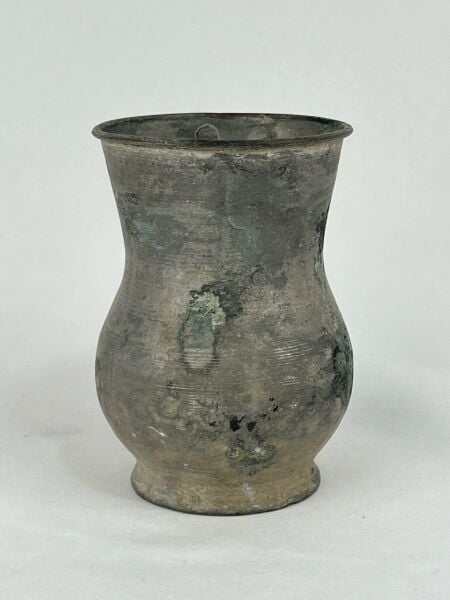 Antika Bakır Maşrapa Ölçü 10X8 Cm H 11 Cm
