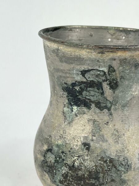 Antika Bakır Maşrapa Ölçü 10X8 Cm H 11 Cm